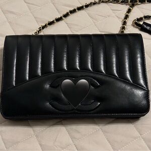 Black Quilted Leather Shoulder Bag
